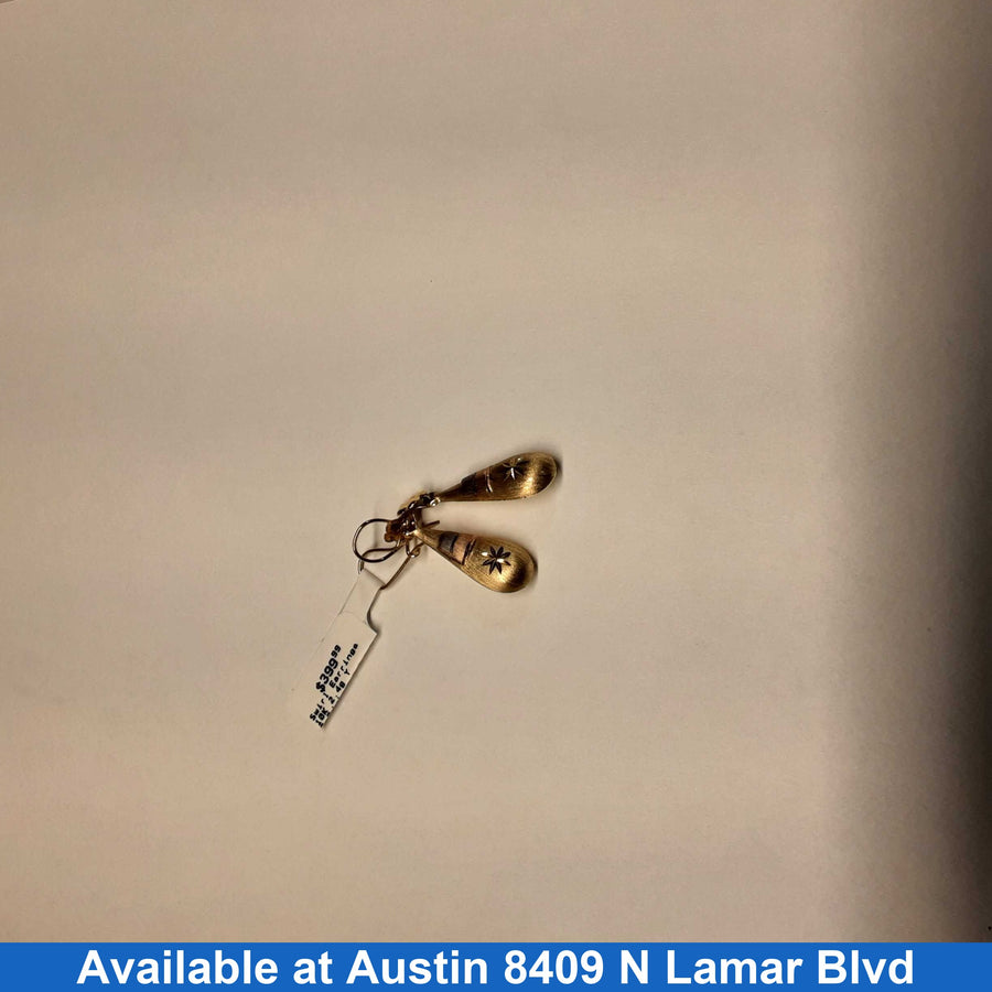 Earrings - Yellow Gold 10k (.417) 2.4 grams