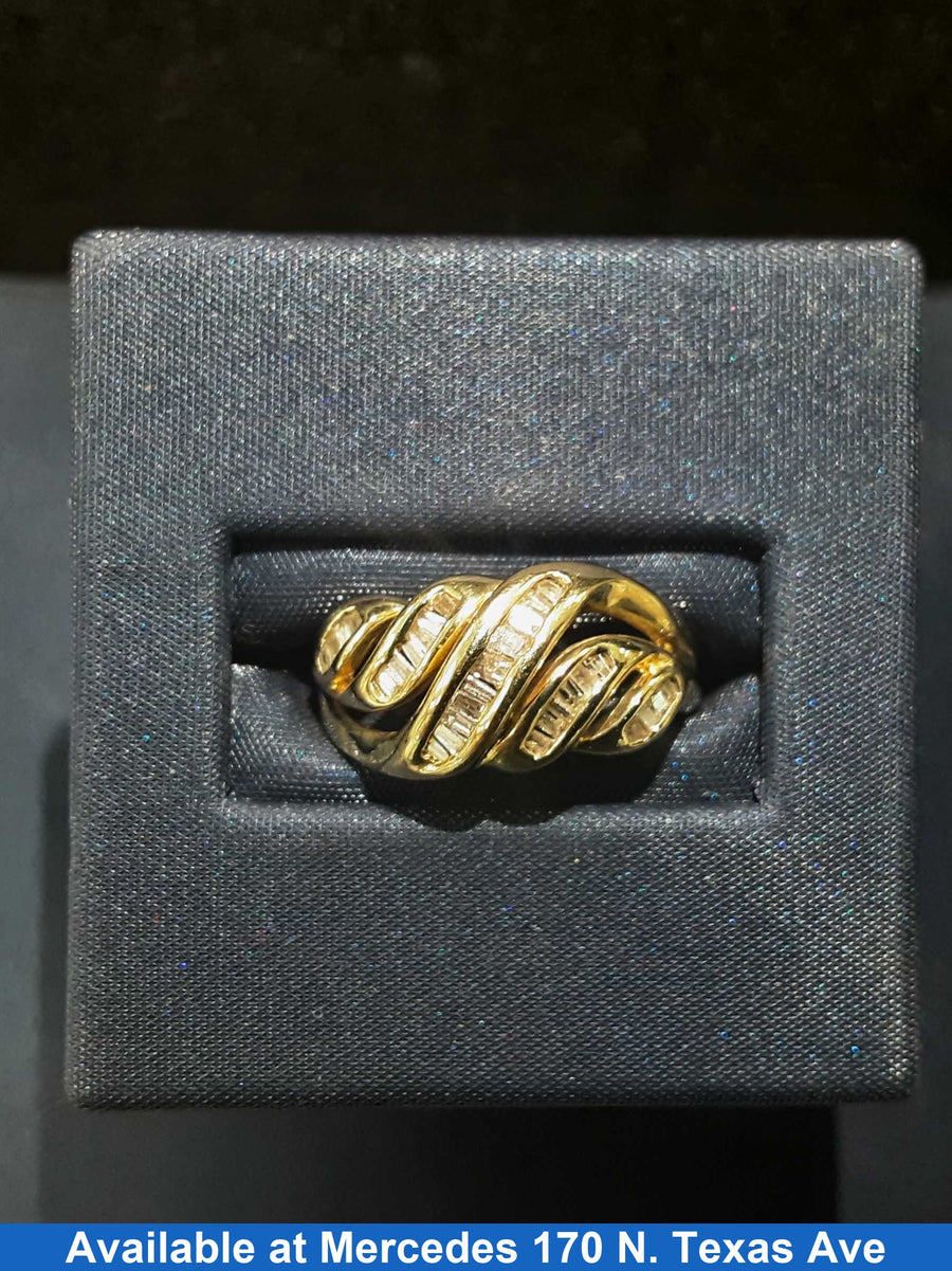 Women's Ring - Yellow Gold 10k (.417) 3.9 grams Size 20