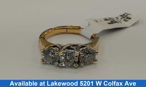 Women's Ring - Yellow Gold 14k (.585) 5.1 grams Size 8.5