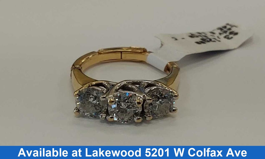 Women's Ring - Yellow Gold 14k (.585) 5.1 grams Size 8.5