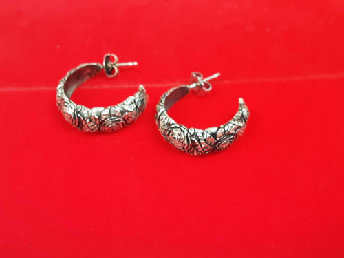 Hoop Earrings - Silver 6.4 grams