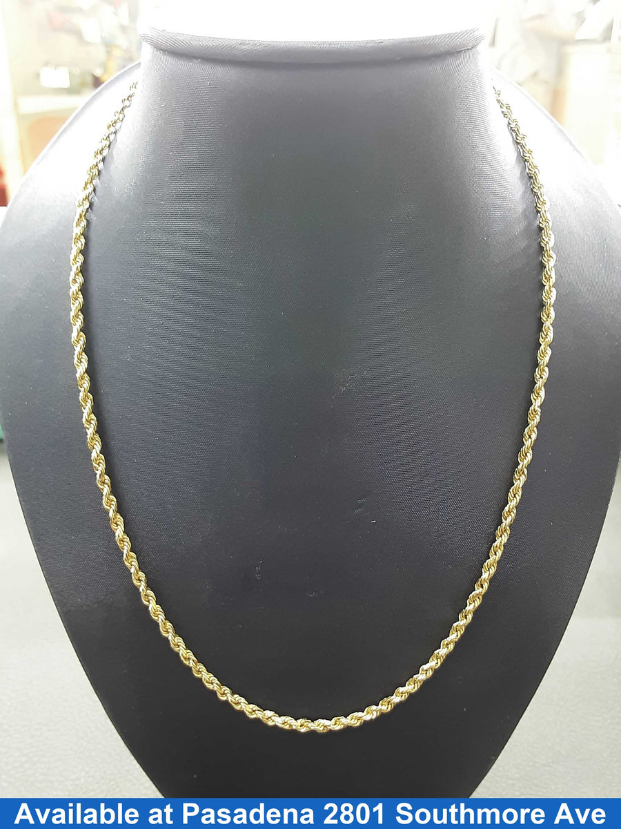 Rope Chain - Yellow Gold 10k (.417) 11 grams 26 inch