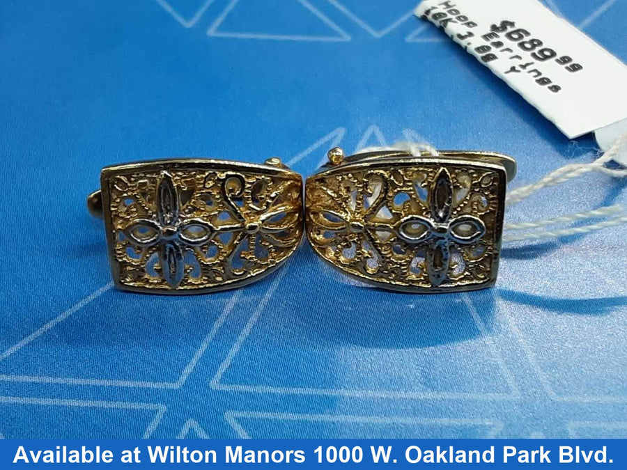 Hoop Earrings - Yellow Gold 18k (.750) 3.8 grams