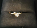 Women's Ring - Solitaire - Yellow Gold 14k (.585) 1.5 grams Size 9
