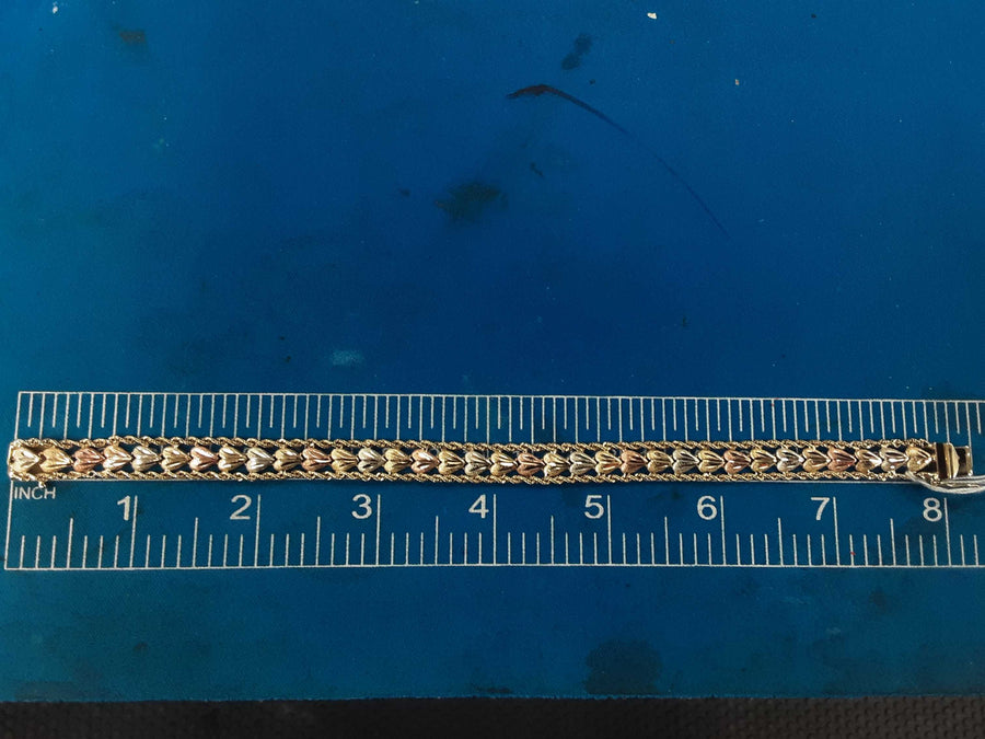 Bead Bracelet - Yellow Gold 14k (.585) 10.8 grams 7 inch