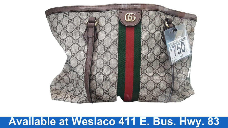Gucci Gg Supreme Brown Purse / Handbag