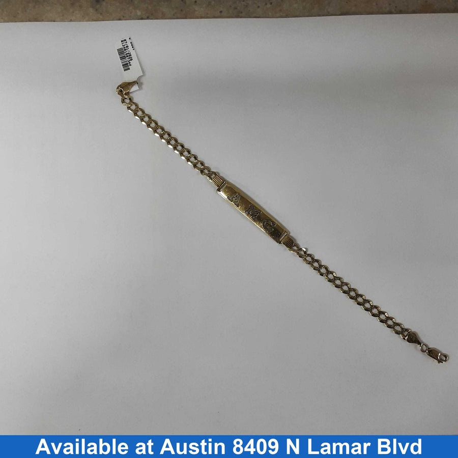 ID Bracelet - Yellow Gold 14k (.585) 11 grams 8 inch