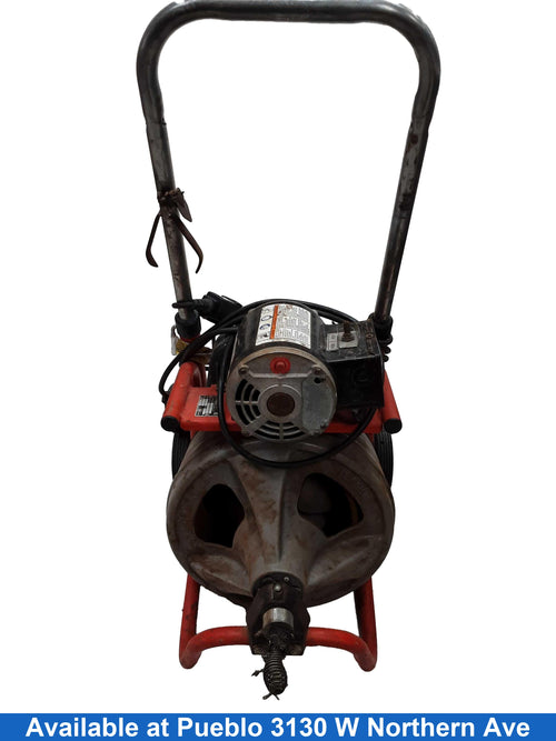Rigid K400 Orange Electric Drain Snake