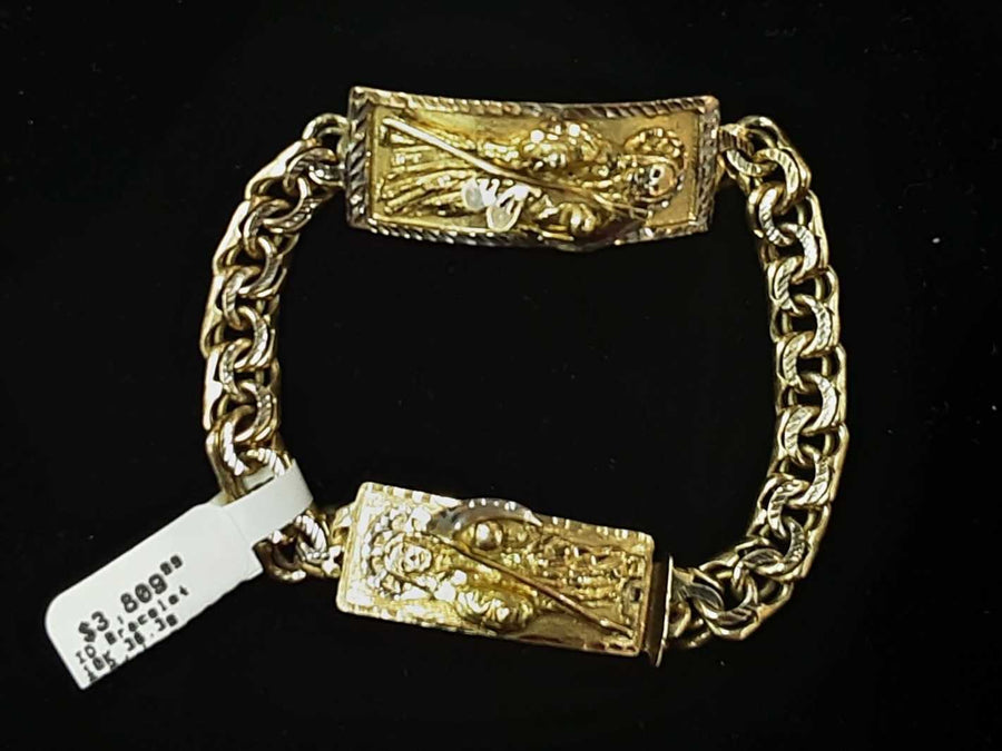ID Bracelet - Yellow Gold 10k (.417) 36.3 grams 7 inch