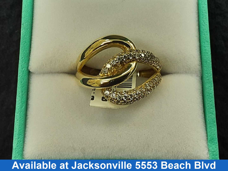 Women's Ring - Yellow Gold 14k (.585) 2.7 grams Size 7.5