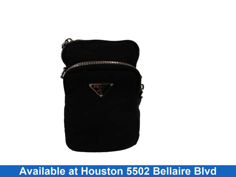 Prada Synthetic Crossbody Black Purse / Handbag
