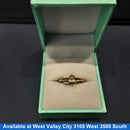 Women's Ring - Solitaire - Yellow Gold 14k (.585) 1.8 grams Size 7
