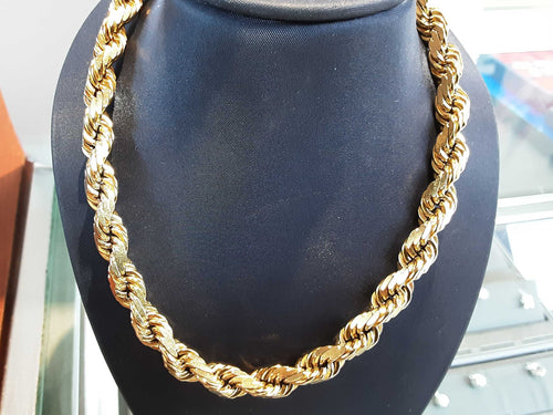 Rope Chain - Yellow Gold 10k (.417) 89.7 grams 20 inch