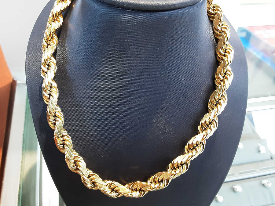 Rope Chain - Yellow Gold 10k (.417) 89.7 grams 20 inch