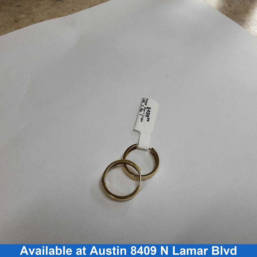 Hoop Earrings - Yellow Gold 14k (.585) 3 grams