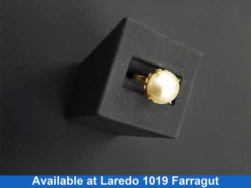 Women's Ring - Solitaire - Yellow Gold 10k (.417) 4.4 grams Size 5