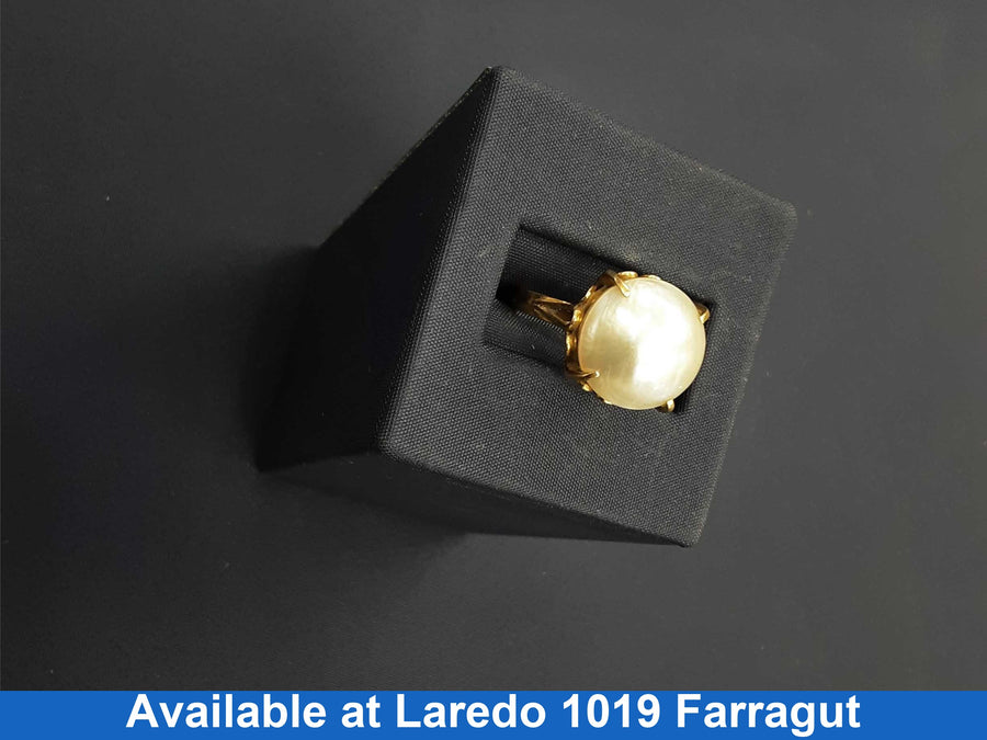Women's Ring - Solitaire - Yellow Gold 10k (.417) 4.4 grams Size 5