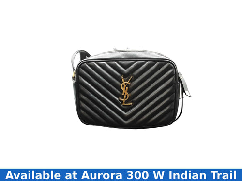Yves Saint Laurent Leather Monogram Black Purse / Handbag
