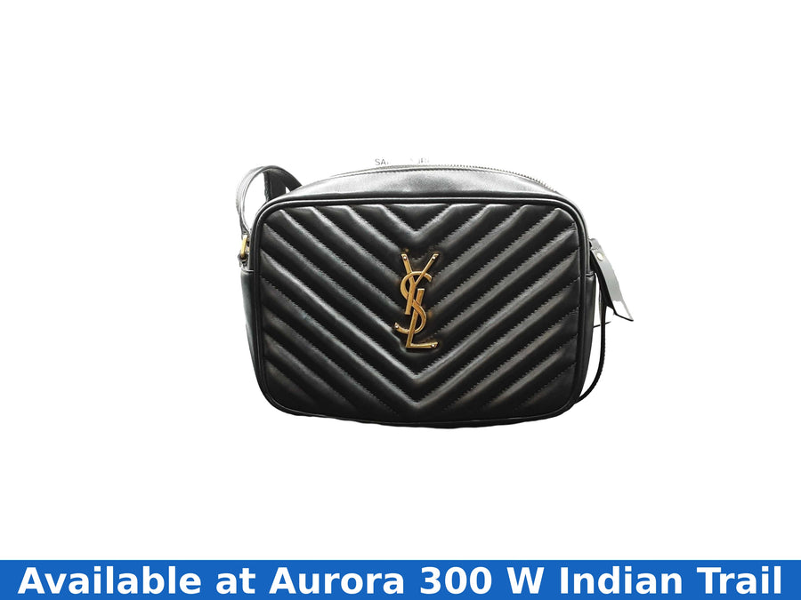Yves Saint Laurent Leather Monogram Black Purse / Handbag
