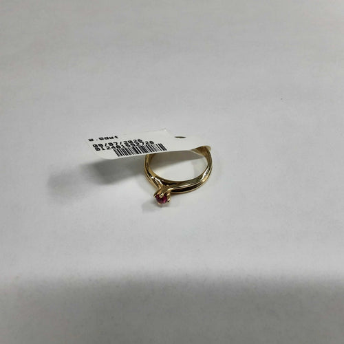 Women's Ring - Solitaire - Yellow Gold 14k (.585) 2.2 grams Size 4