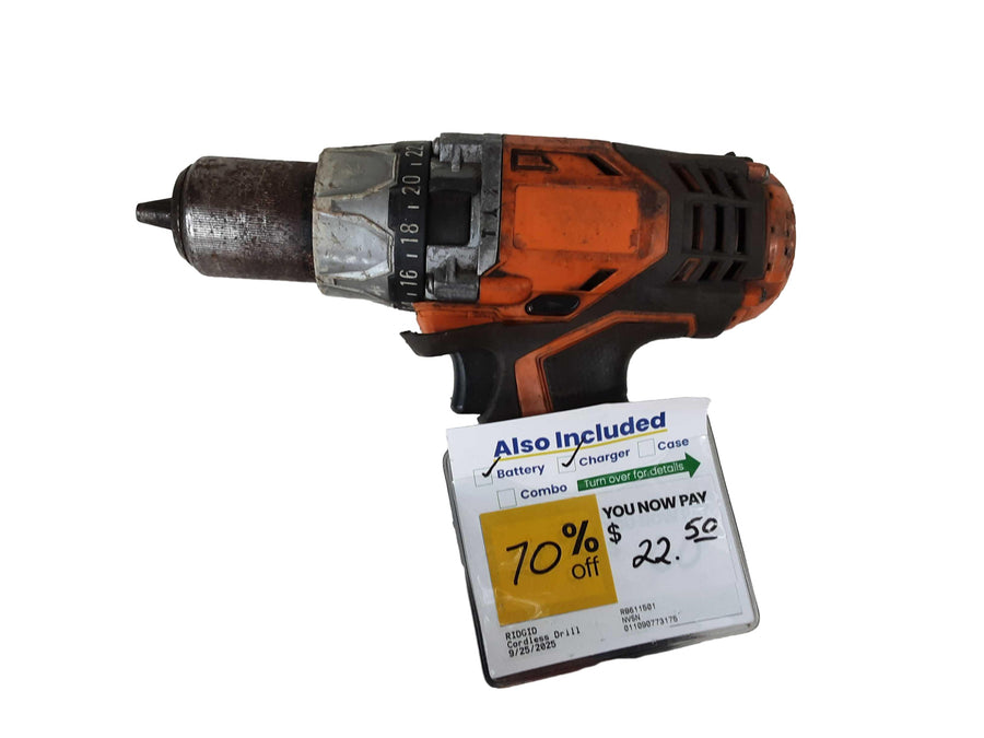 Ridgid R8611501 Orange Cordless Standard Drill