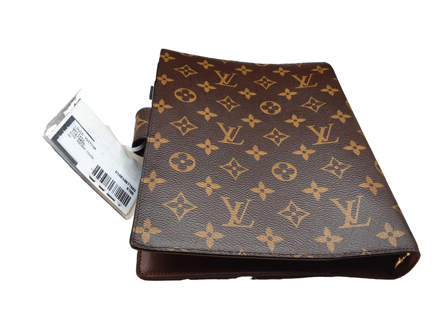 Louis Vuittom Ring Agenda Cover Brown Wallet