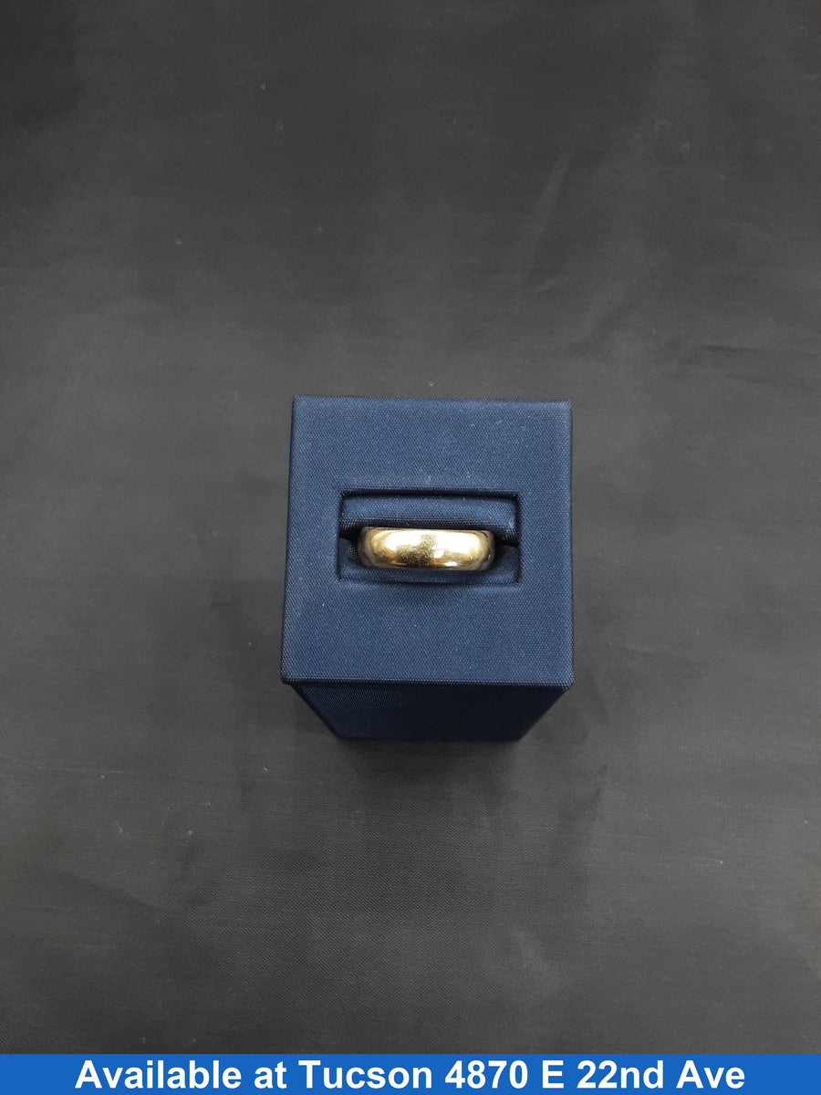 Ring - Wedding Band - Yellow Gold 14k (.585) 5.3 grams Size 7