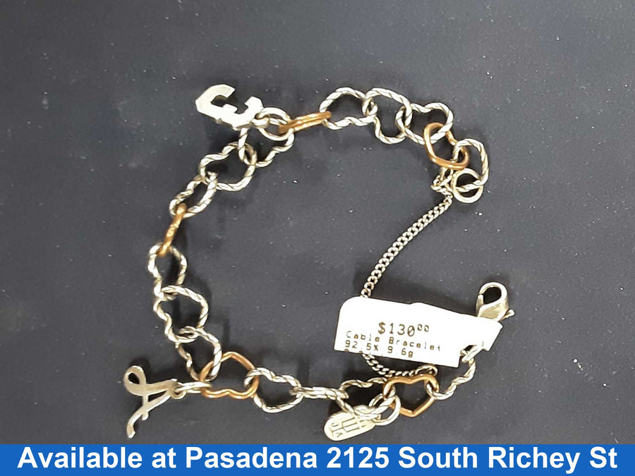 Cable Bracelet - Silver 9.6 grams 6 inch