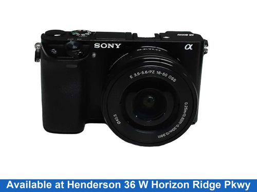 Sony Ilce-6000 Black Digital SLR Camera