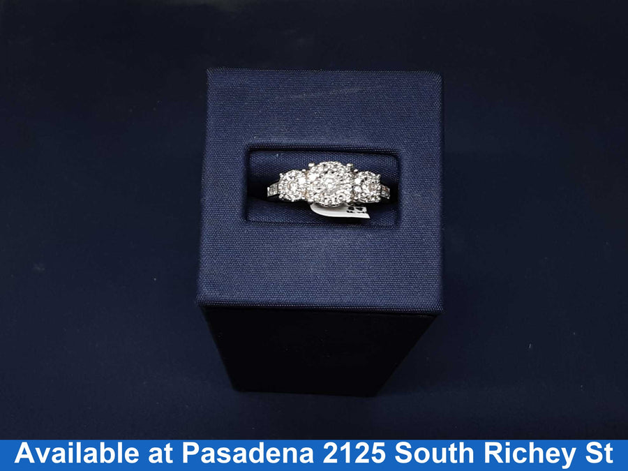 Ring - Wedding Set - White Gold 14k (.585) 4.6 grams Size 6