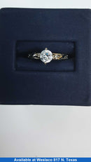 Women's Ring - Solitaire - Yellow Gold 10k (.417) 1.7 grams Size 4