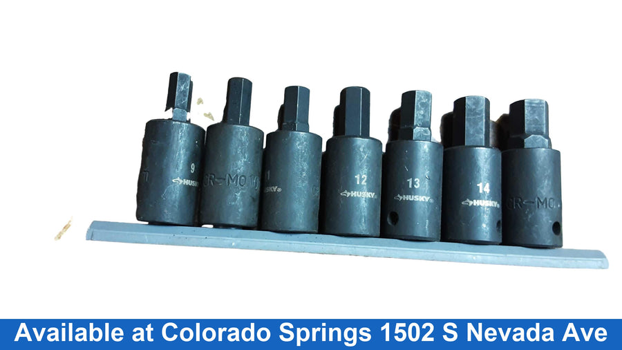 Husky Hex Impact Sockets Black Socket