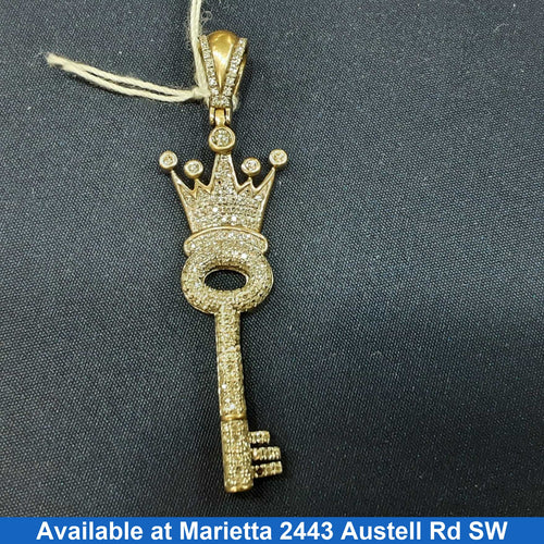 Diamond Pendant - White Gold 10k (.417) 4.4 grams