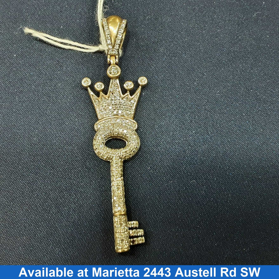 Diamond Pendant - White Gold 10k (.417) 4.4 grams