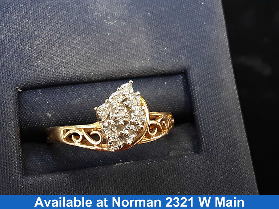 Women's Ring - Yellow Gold 14k (.585) 2.5 grams Size 6