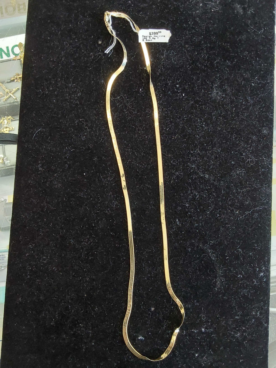 Herringbone Chain - Yellow Gold 10k (.417) 3.8 grams 22 inch