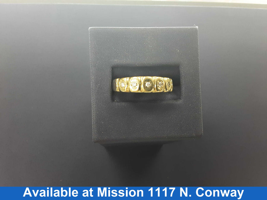 Ring - Wedding Band - Yellow Gold 10k (.417) 2 grams Size 8