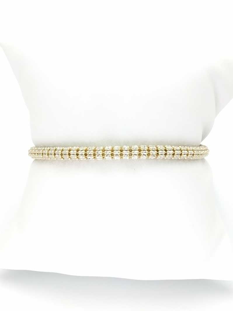 Diamond Cut Rope Bracelet - Yellow Gold 10k (.417) 10.3 grams 7 inch
