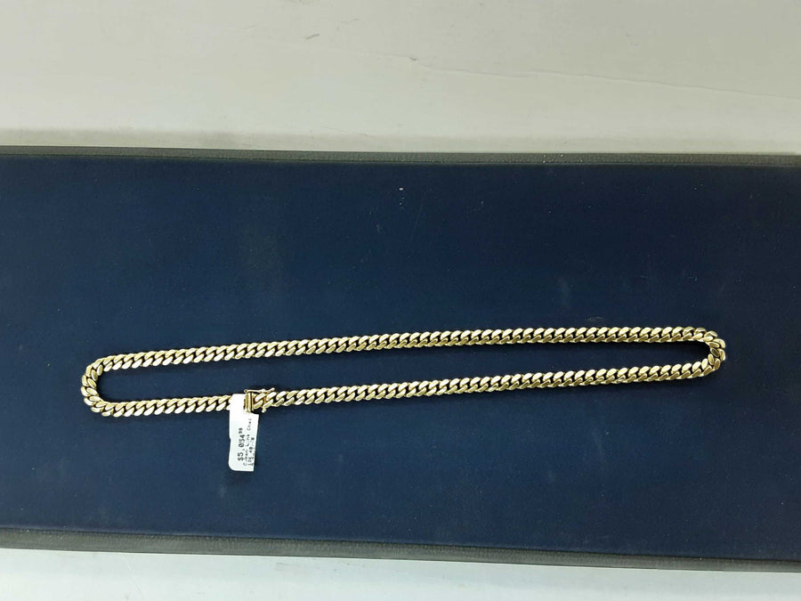 Cuban Link Chain - Yellow Gold 10k (.417) 48.2 grams 20 inch