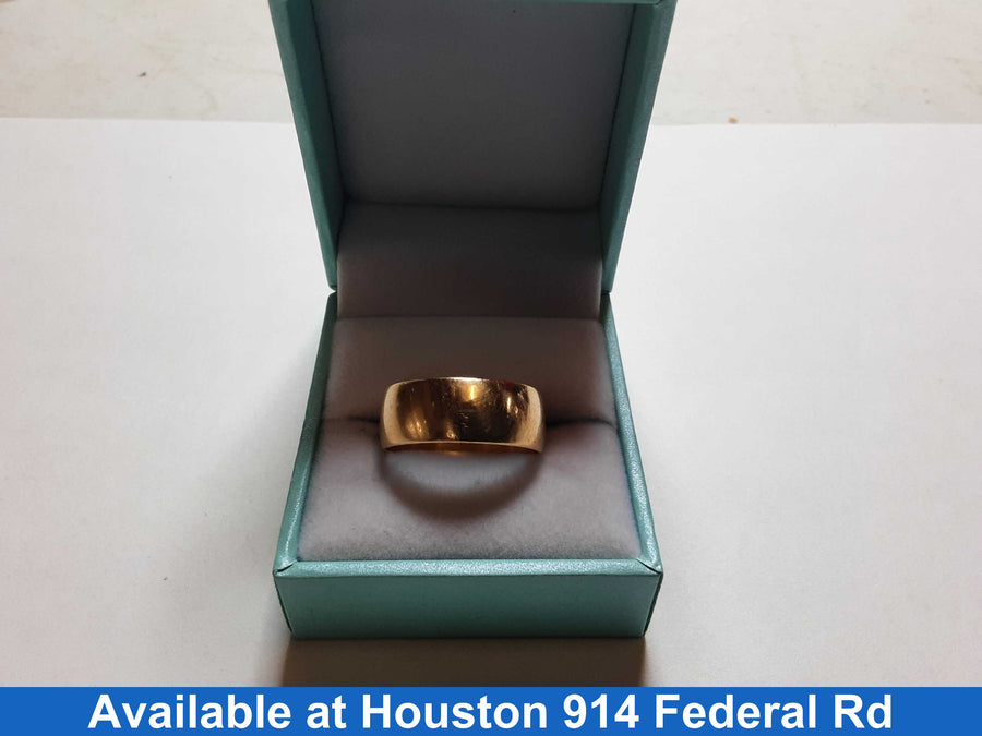 Ring - Wedding Band - Yellow Gold 14k (.585) 5.6 grams Size 10