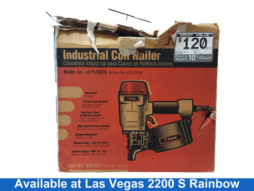 Paslode 4275/cn70 Silver Pneumatic Roofing Nailer