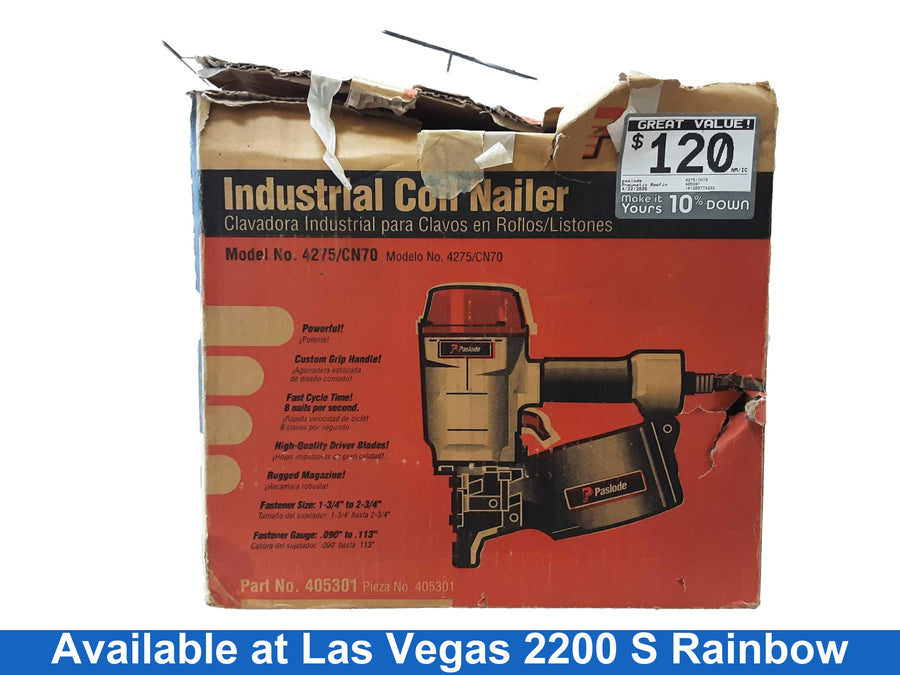Paslode 4275/cn70 Silver Pneumatic Roofing Nailer