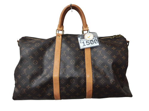 Louisvuitton Keepall 50 Bandolier Brown