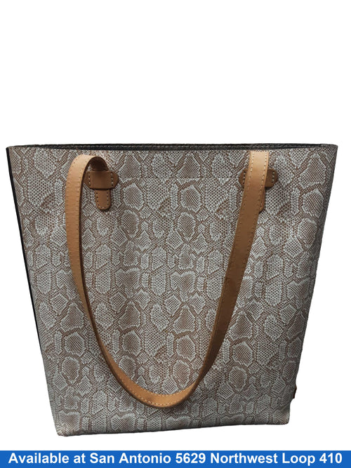 Conseula Snake Skin Beige / Tan Purse / Handbag