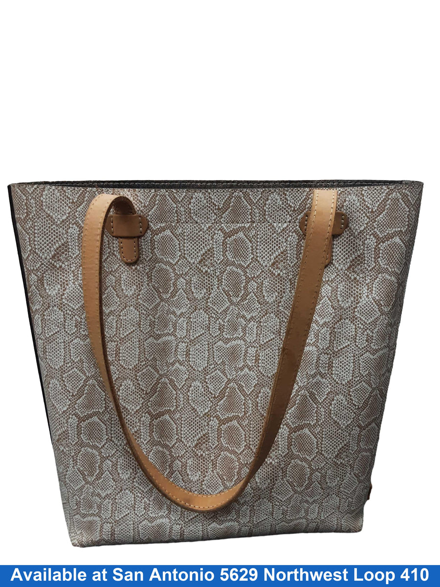 Conseula Snake Skin Beige / Tan Purse / Handbag