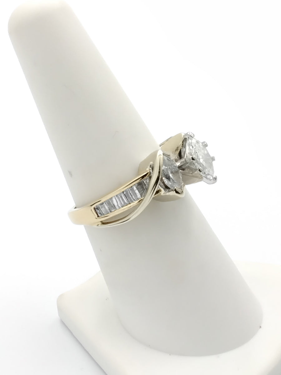 Women's Ring - Yellow Gold 14k (.585) 5.1 grams Size 7.5