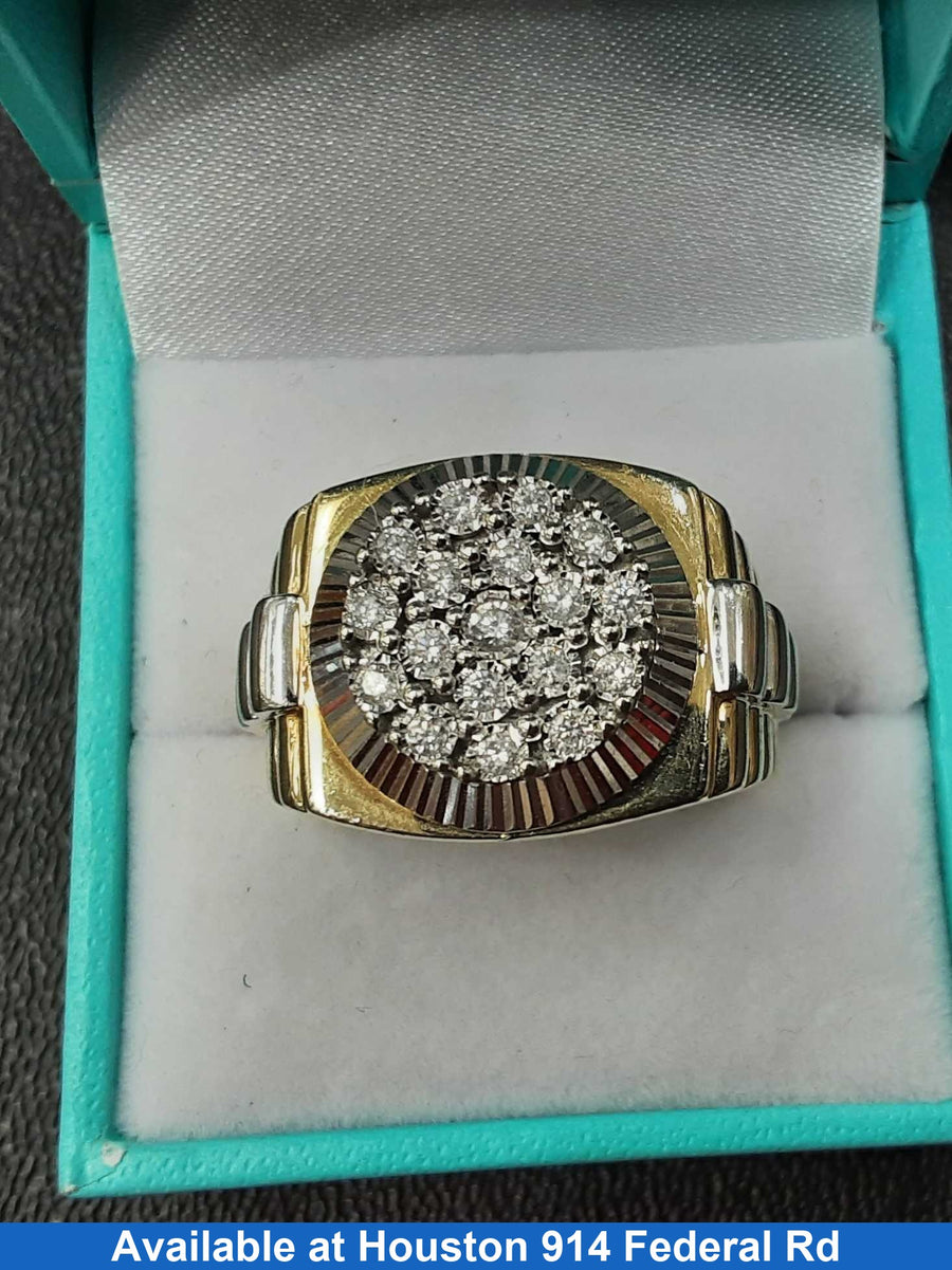 Men's Ring - Yellow Gold 14k (.585) 13.1 grams Size 10.5