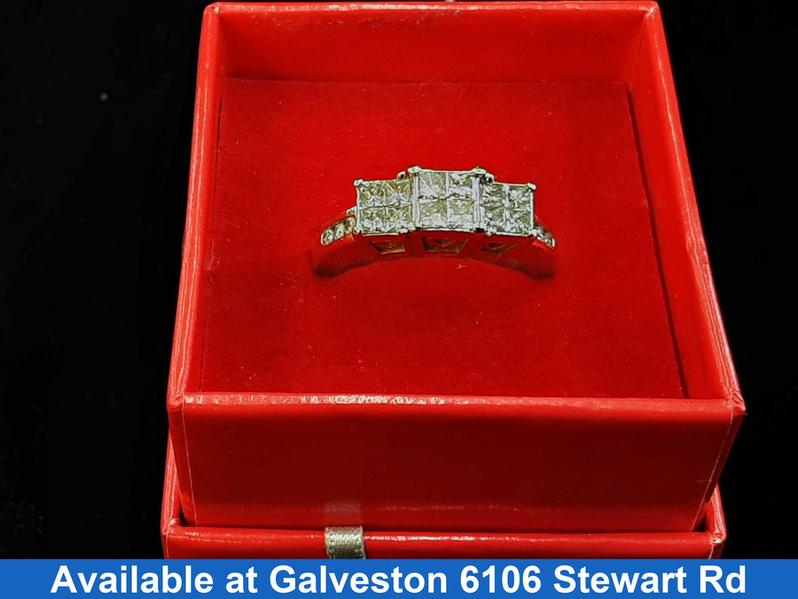 Ring - Engagement Set - Yellow Gold 14k (.585) 6.2 grams Size 8