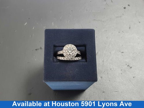 Ring - Engagement Set - White Gold 14k (.585) 6.4 grams Size 7