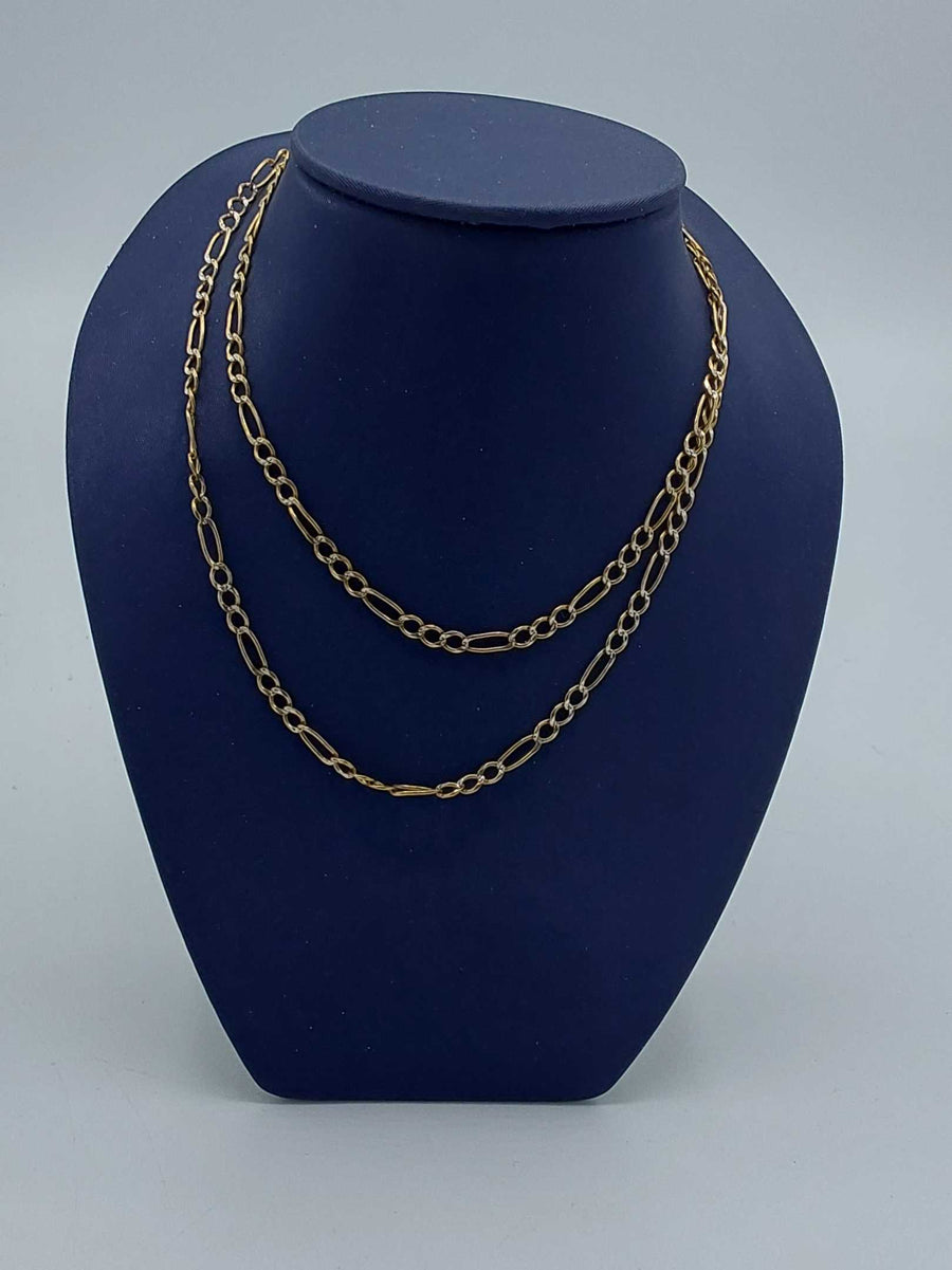 Figaro Chain - Yellow Gold 14k (.585) 8.4 grams 25 inch